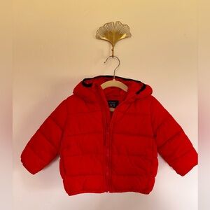 ❤️ The Children’s Place Red Puffer Jacket | 12–18M